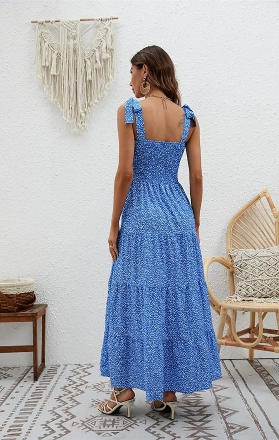 Women's Sleeveless Tunic Cute Dress Commuting Beach Sundress Square Neck Elegant Shift Dress
