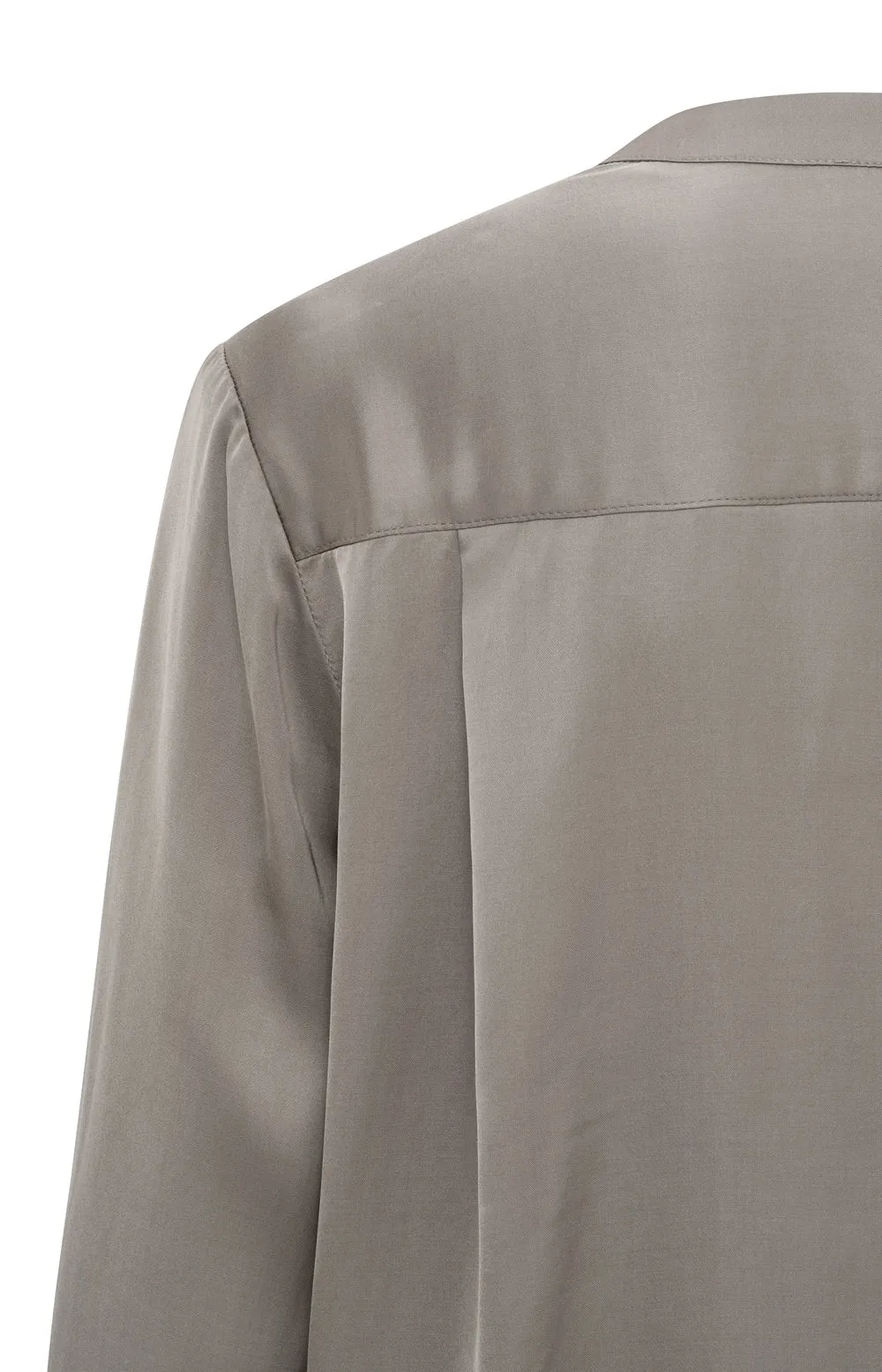 YAYA SATIN BLOUSE MOON ROCK DARK SAND