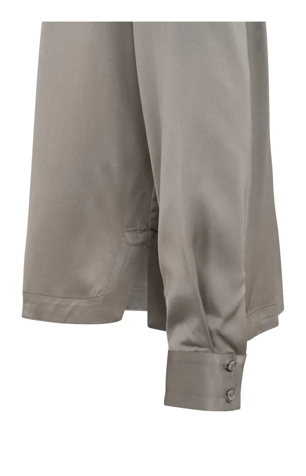 YAYA SATIN BLOUSE MOON ROCK DARK SAND