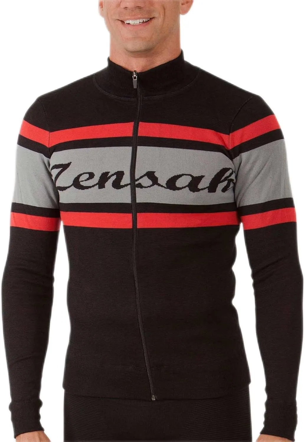 Zensah Men's Classic Wool Italian Retro Cycling Jacket